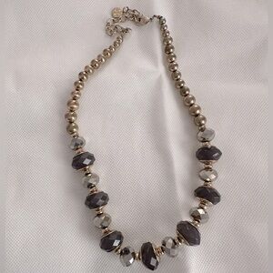Graziano Elegant Gold and Silver Beaded Necklace